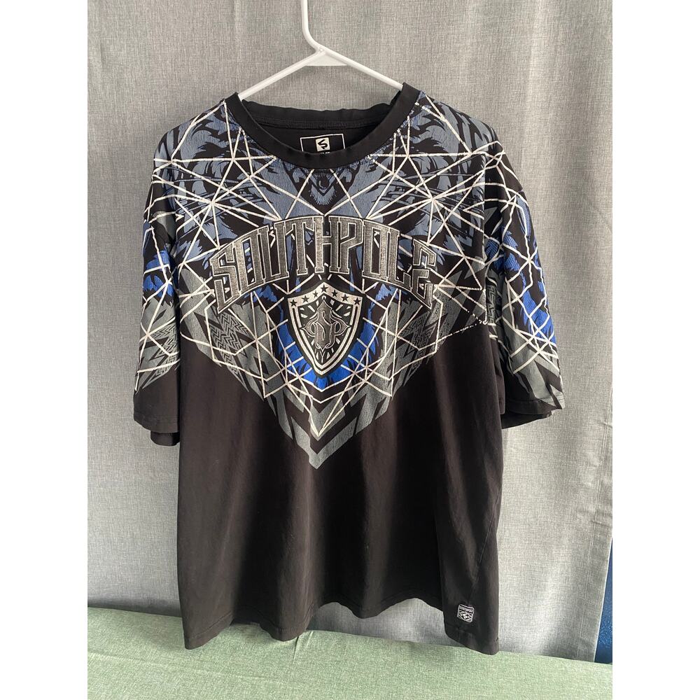 Vintage Southpole Cyber Graphic T-Shirt - Y2K Streetwear